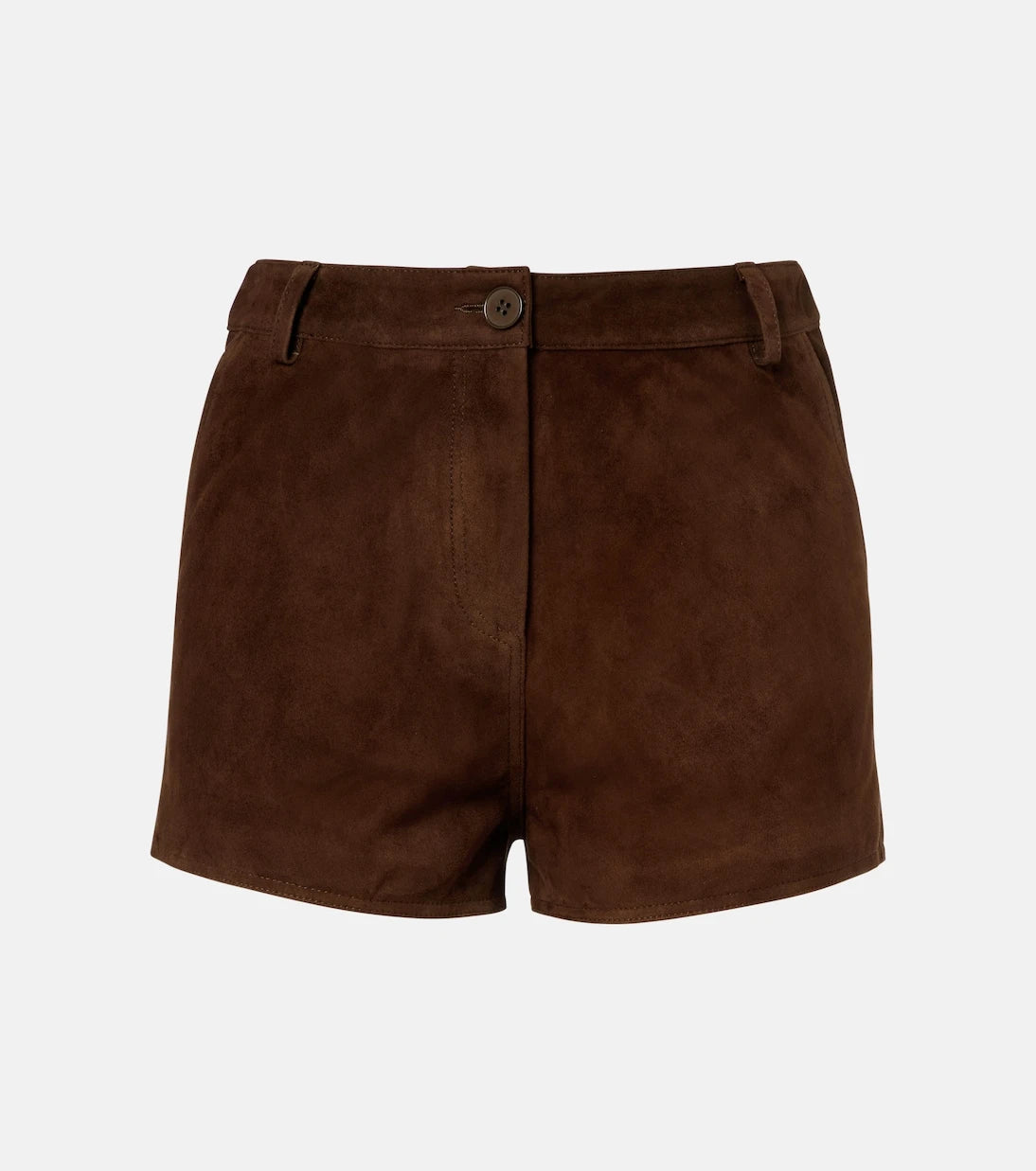 Nour Hammour - Leontine suede shorts