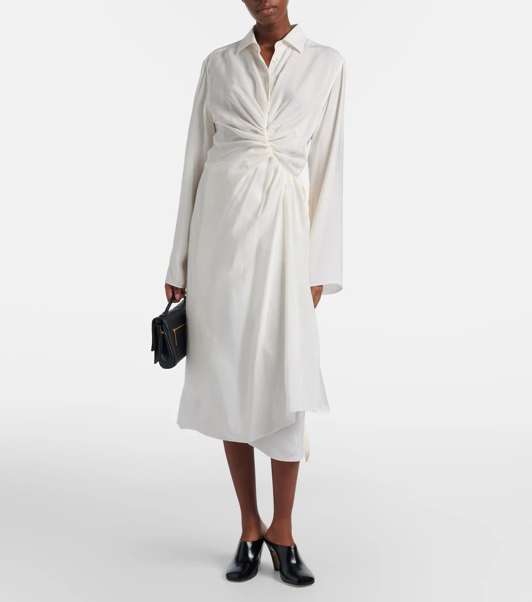 Maison Margiela - Draped midi dress