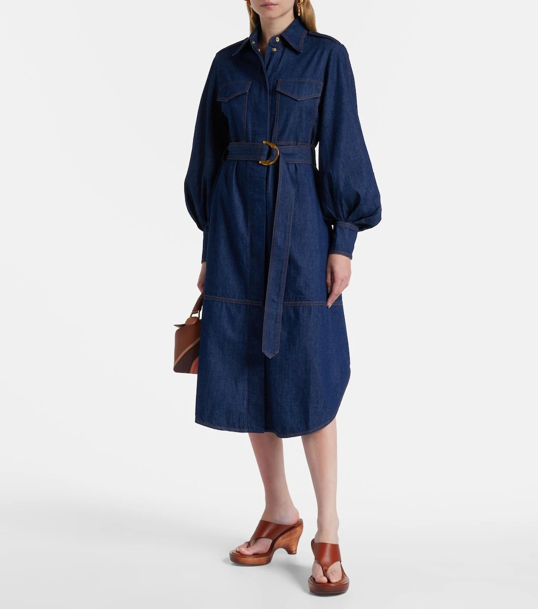 Zimmermann - Denim midi dress