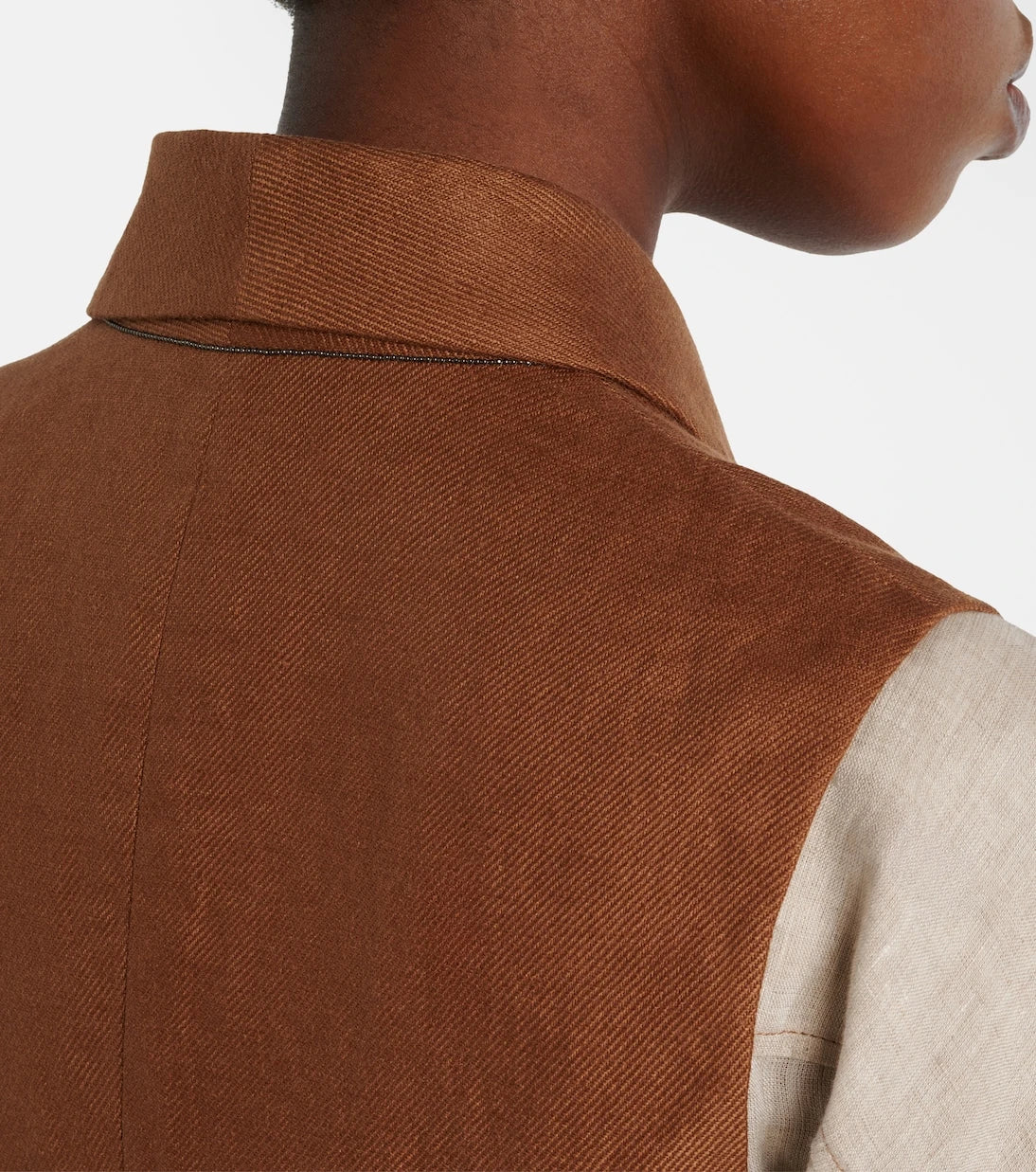 Brunello Cucinelli - Monili linen vest