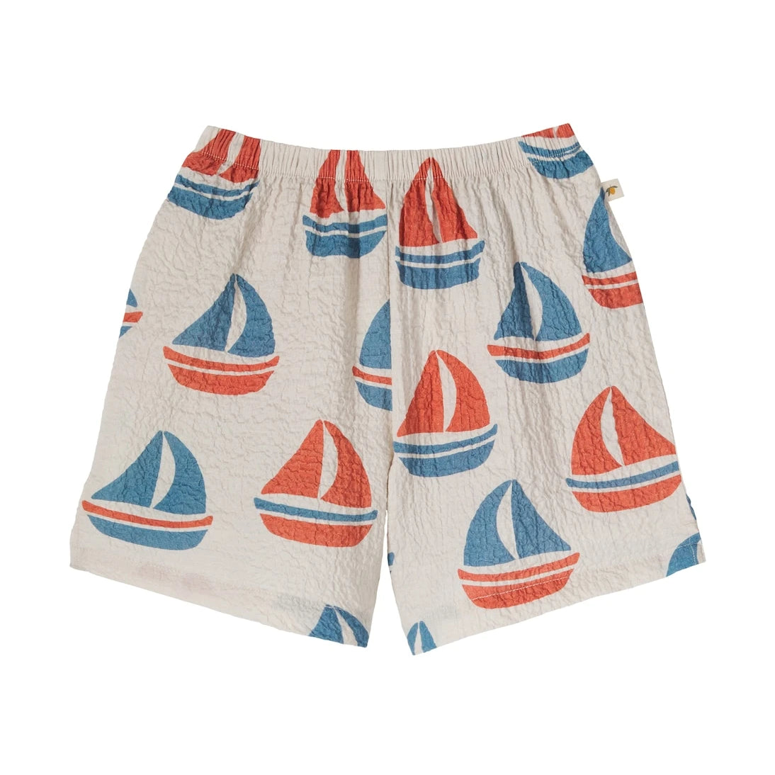 Konges Sløjd - Elliot printed cotton seersucker shorts
