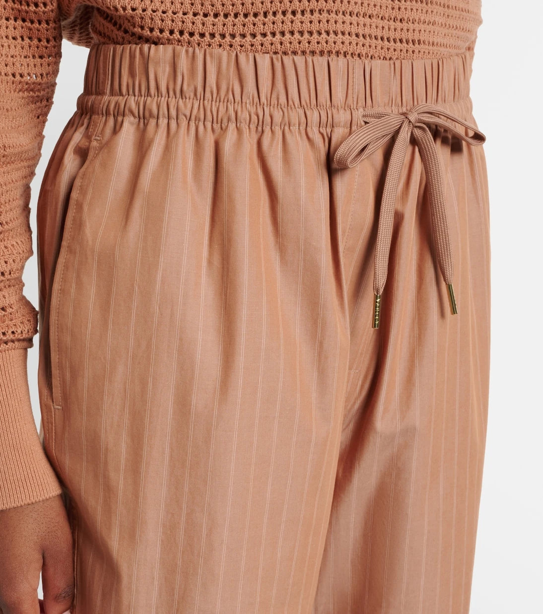 Varley - Rowan pinstripe cotton straight pants