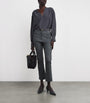 Grey Lambskin Duke Slim Trousers