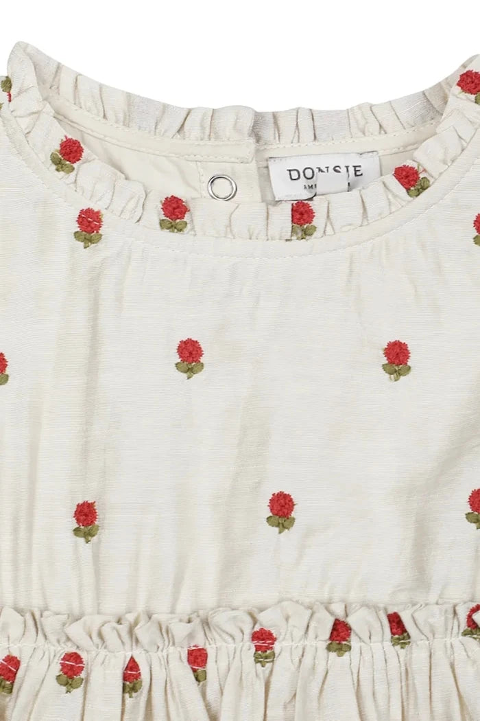 Donsje лятна рокля Camilla Dress Red Roses