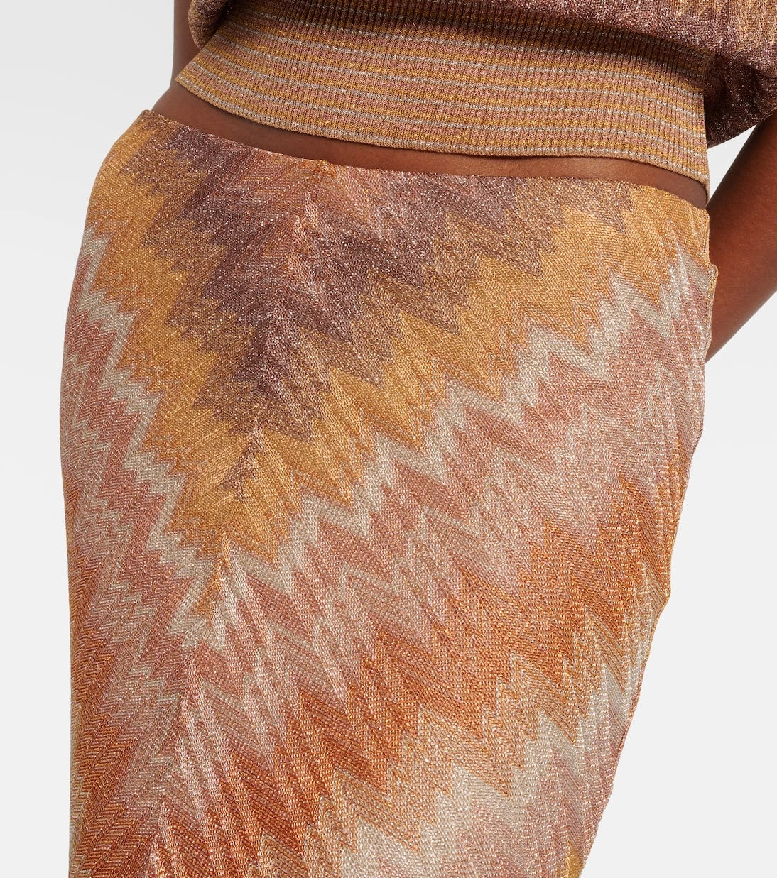 Missoni - Zigzag lamé maxi skirt