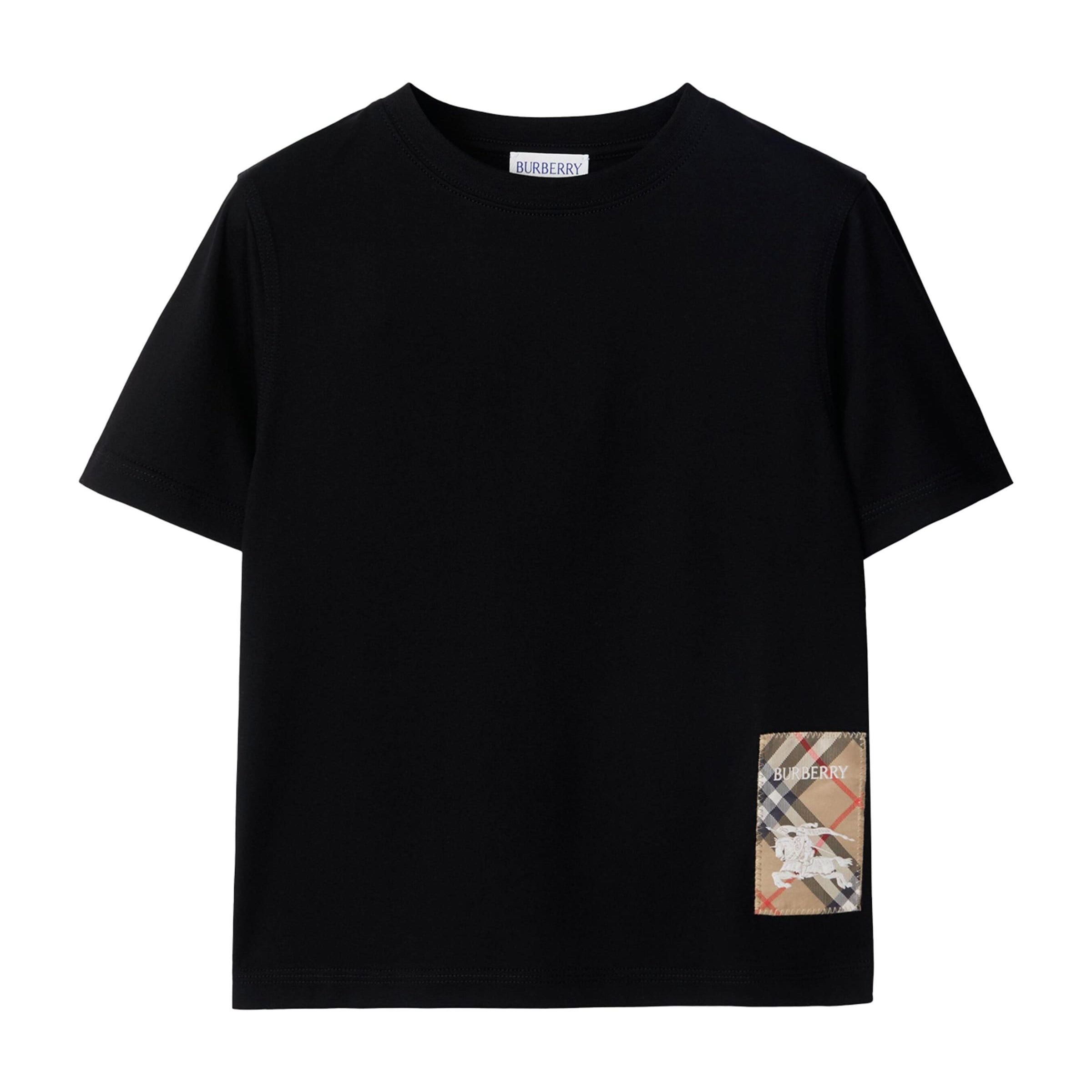 Burberry Kids Cotton Check-Label T-Shirt (3-12 Years)