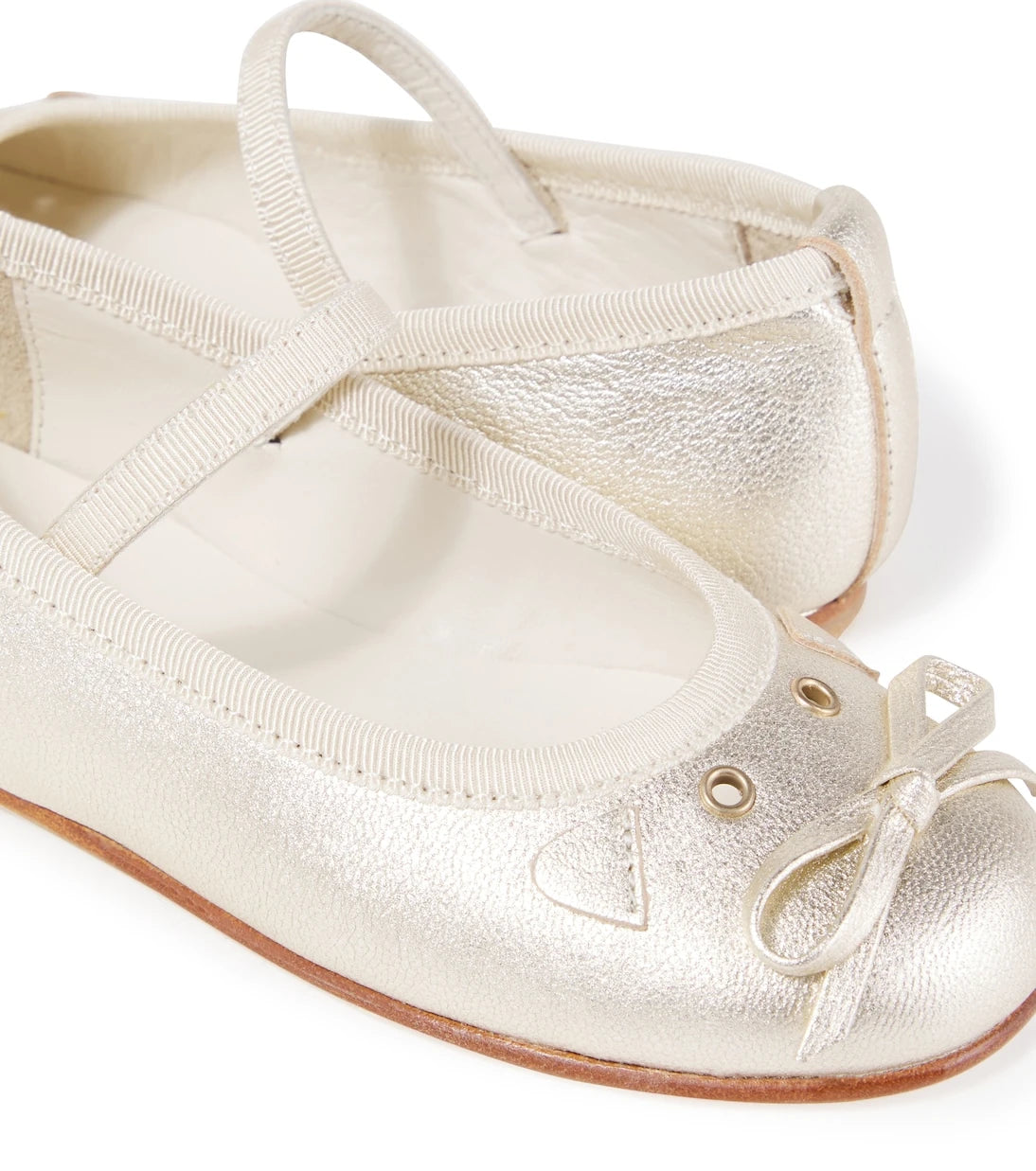 Bonpoint - Joie metallic leather ballet flats