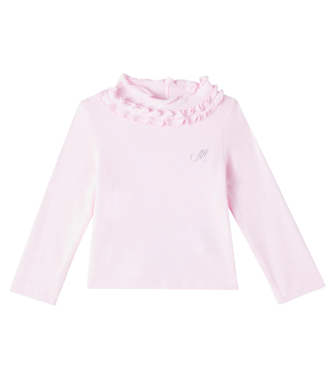 Monnalisa - Baby embellished ruffled shirt