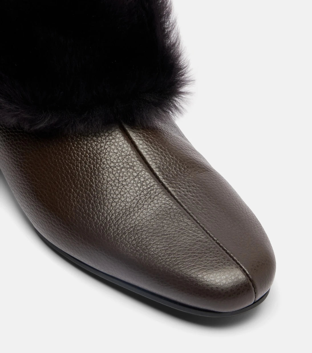 Toteme - Shearling-lined leather ankle boots