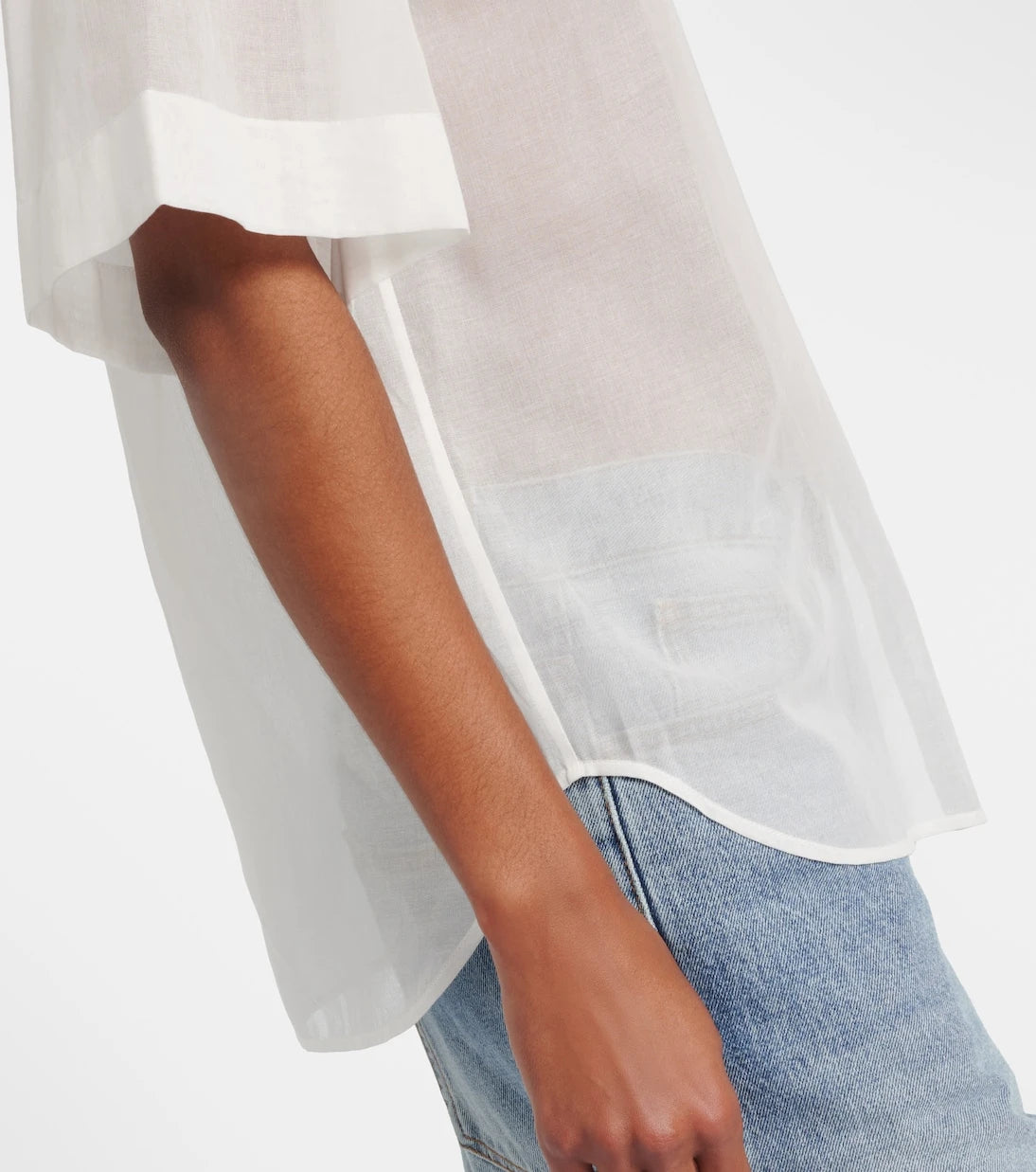 Róhe - Embroidered cotton muslin top