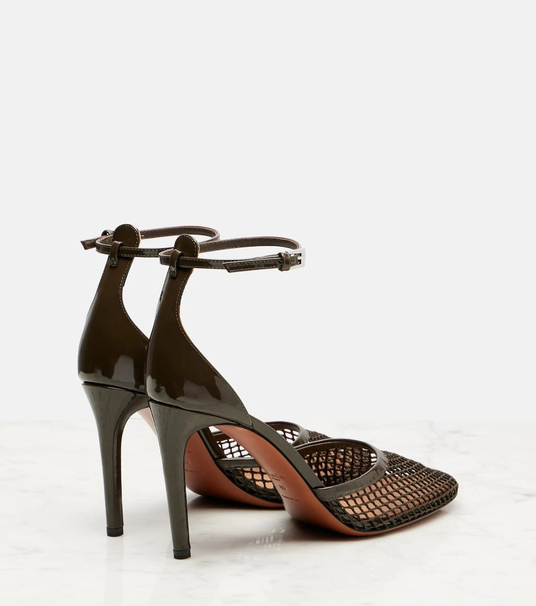 Alaïa - 90 mesh and patent leather pumps