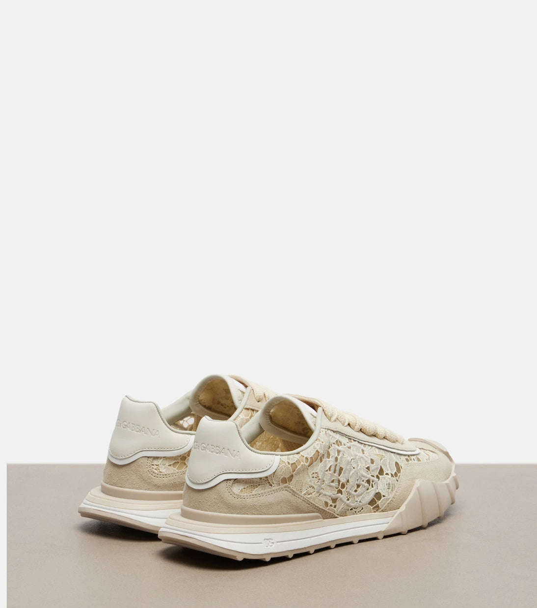 Dolce&Gabbana - Runner suede-trimmed lace sneakers