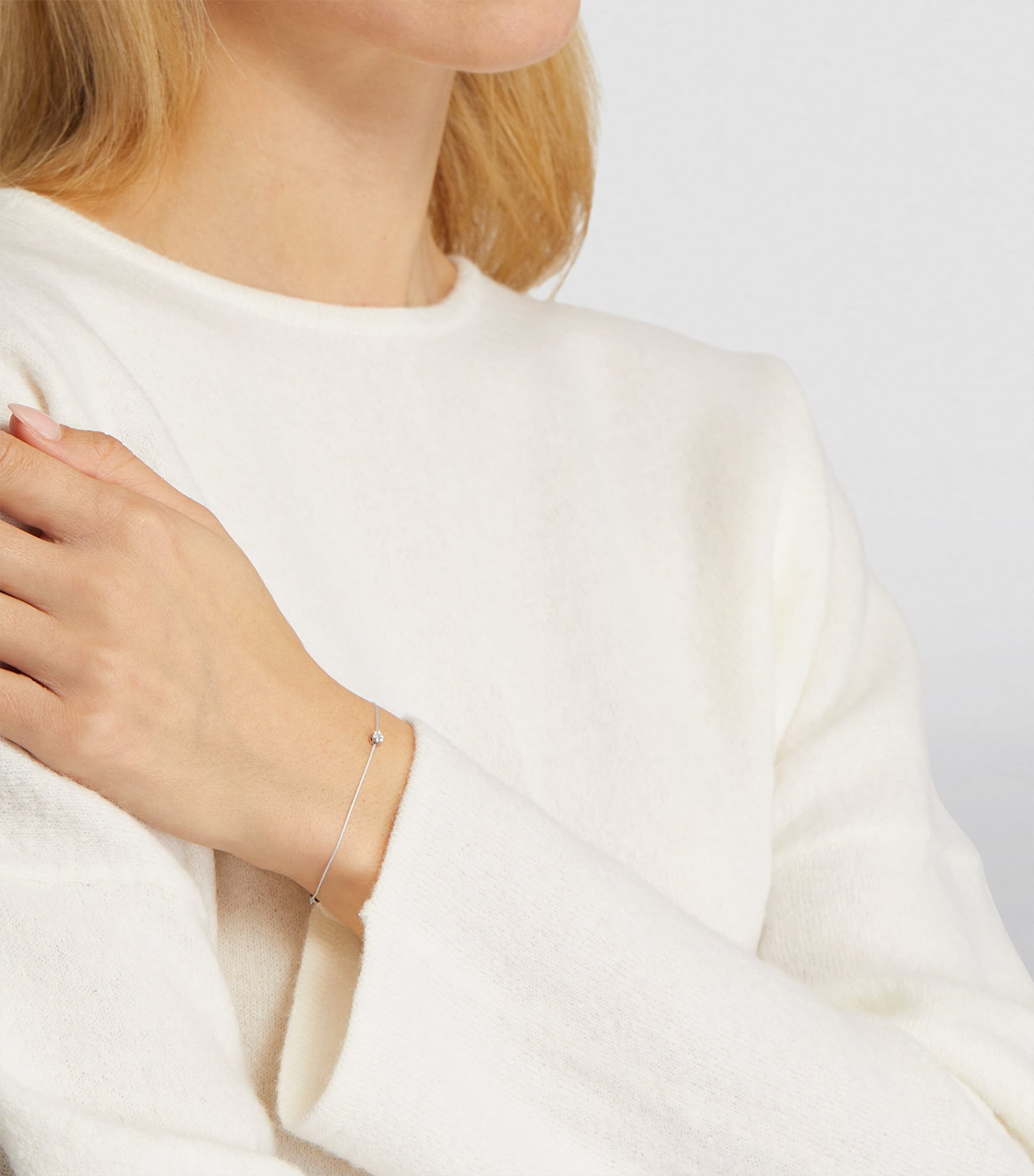 White Gold and Diamond Illusion Bracelet