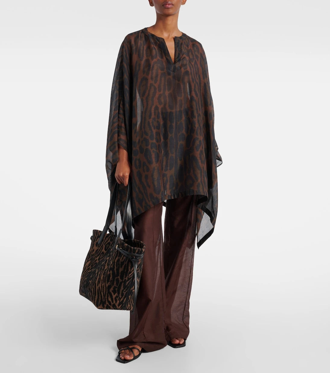 Tom Ford - Leopard-print cotton and silk kaftan
