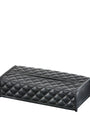 Quilted Leather Rectangle Tissue Box