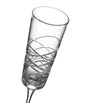 Set of 2 Crystal Aran Champagne Flutes (275ml)