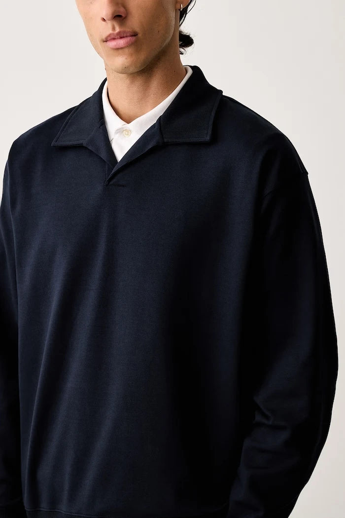 Pamuk ve elastan karışımlı erkek sweatshirt