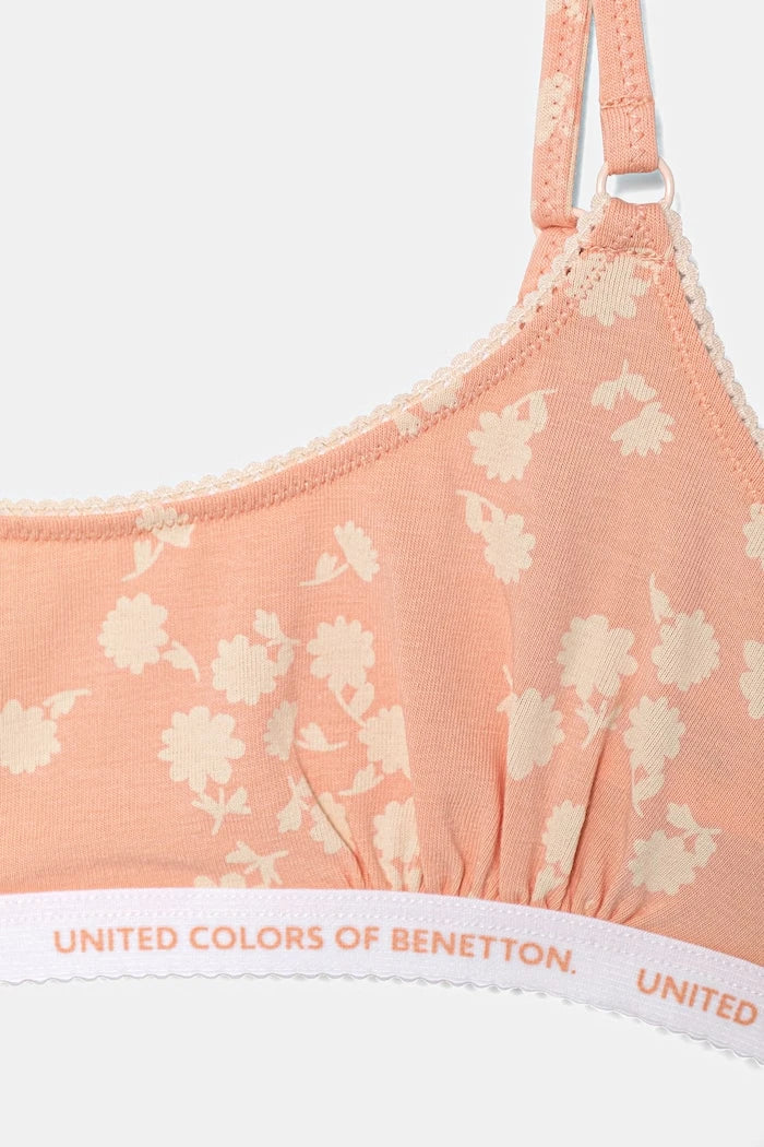 United Colors of Benetton pamuklu elastanlı çocuk sütyeni 2'li