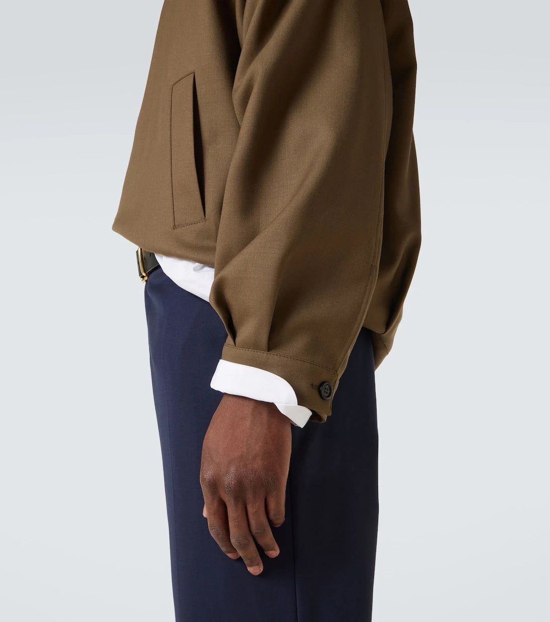 Miu Miu - Logo virgin wool gabardine jacket