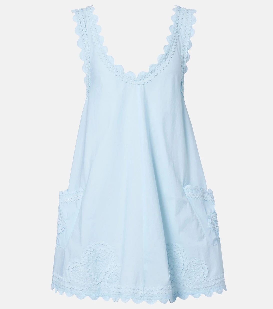 Juliet Dunn - Embroidered cotton minidress