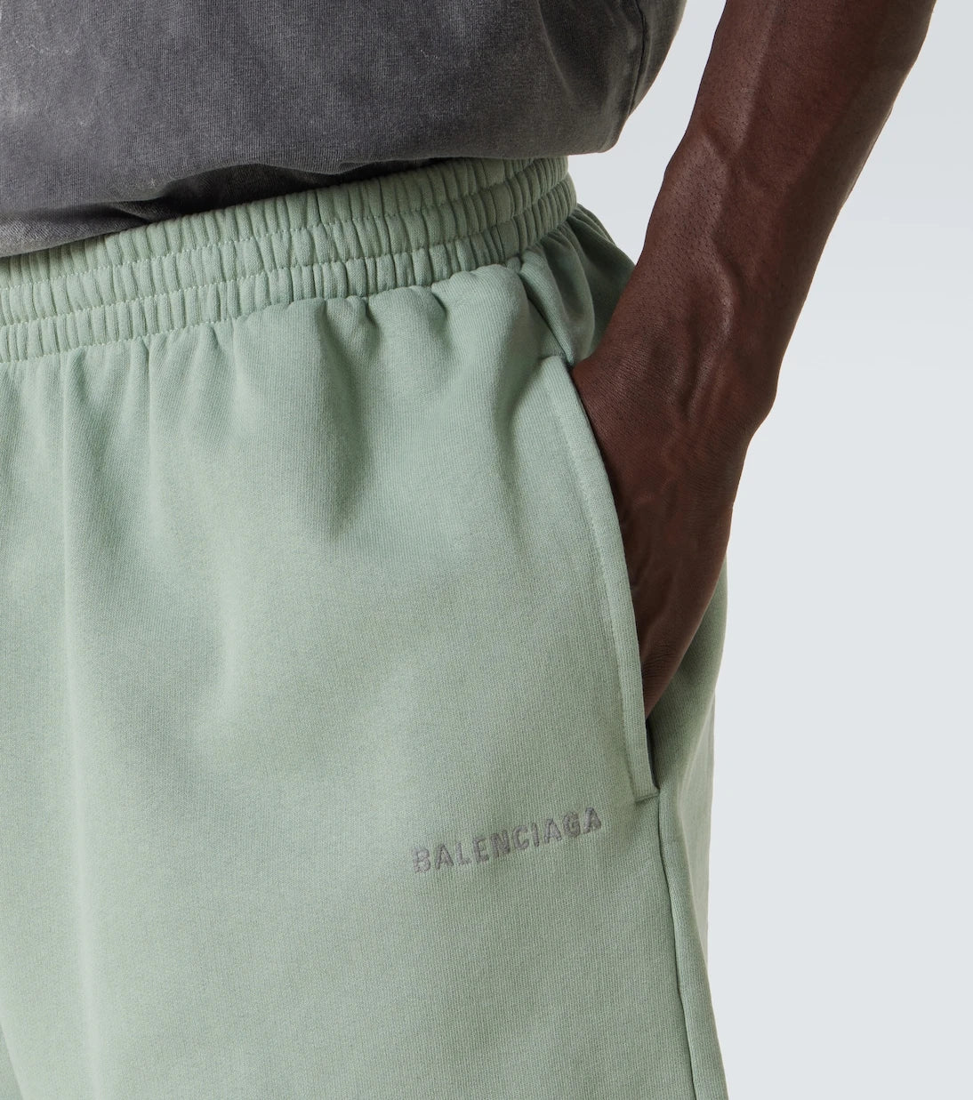 Balenciaga - Logo cotton jersey shorts