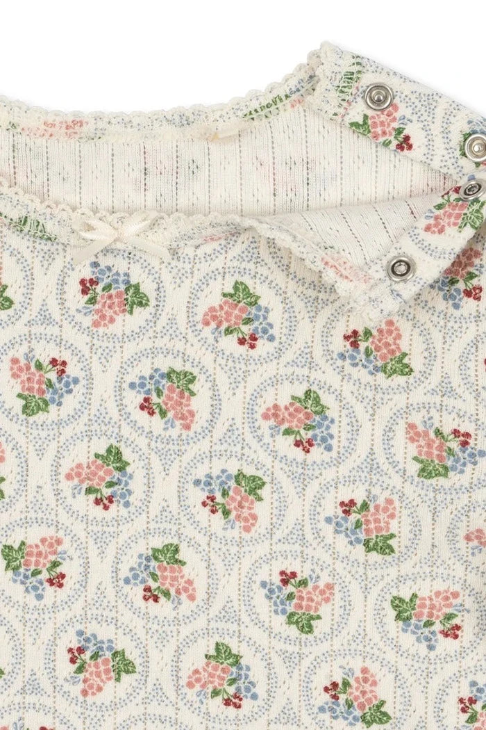 Konges Sløjd MINNIE BLOUSE GOTS Uzun Kollu Pamuk Bluz