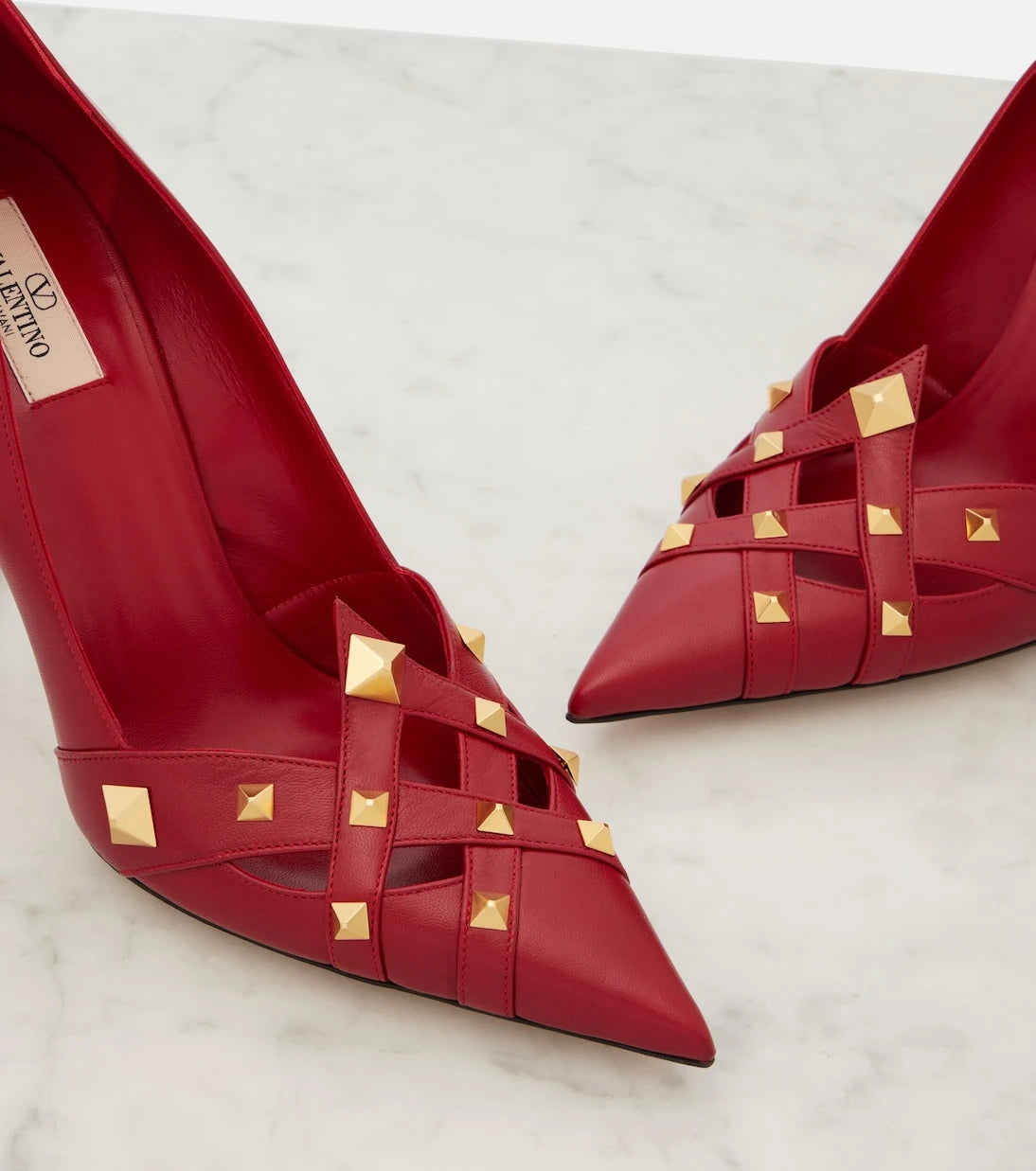 Valentino Garavani - Studdy leather pumps
