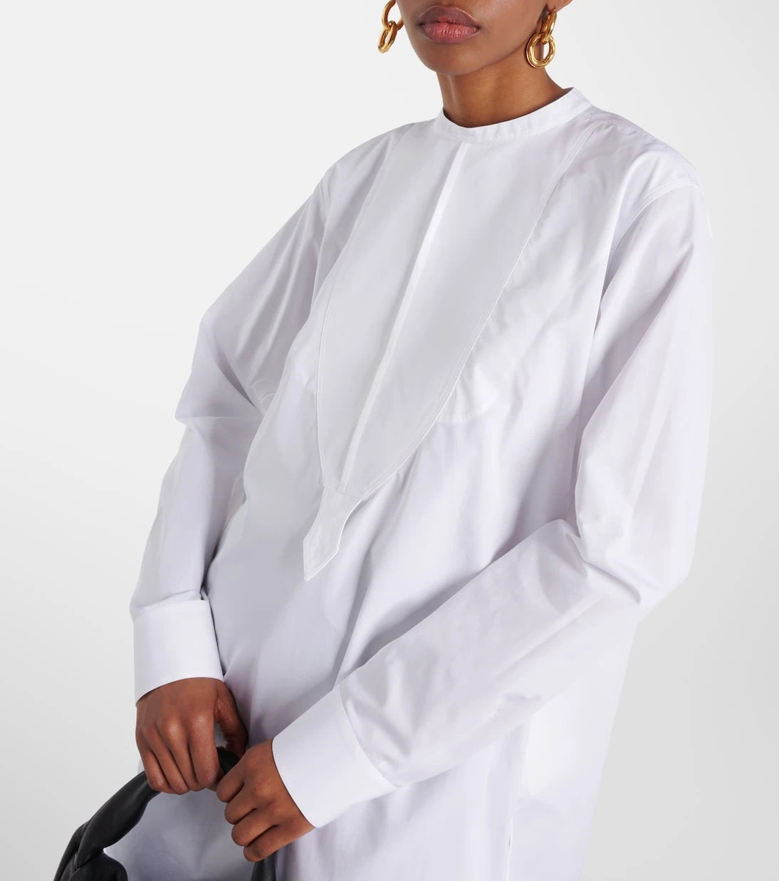 Jil Sander - Embroidered cotton poplin blouse