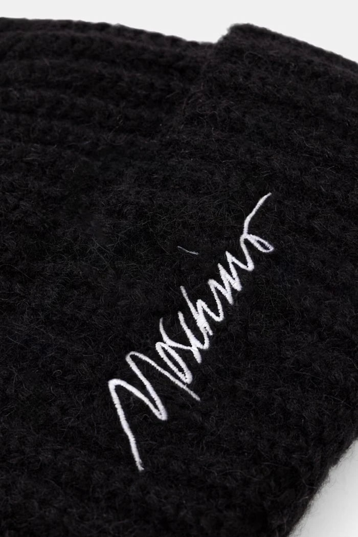 Moschino yünlü kumaştan kadın beanie şapka