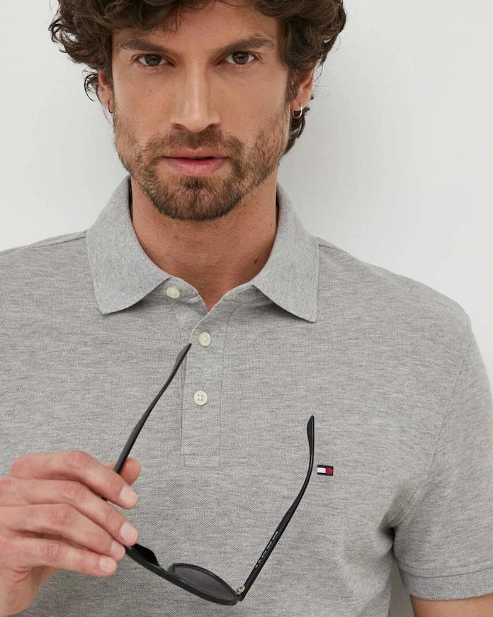 Tommy Hilfiger Yakalı Pamuklu Tişört