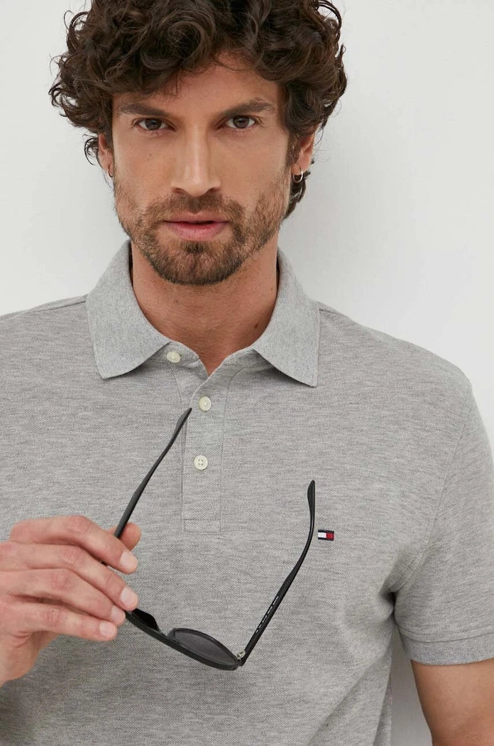 Памучна тениска с яка Tommy Hilfiger