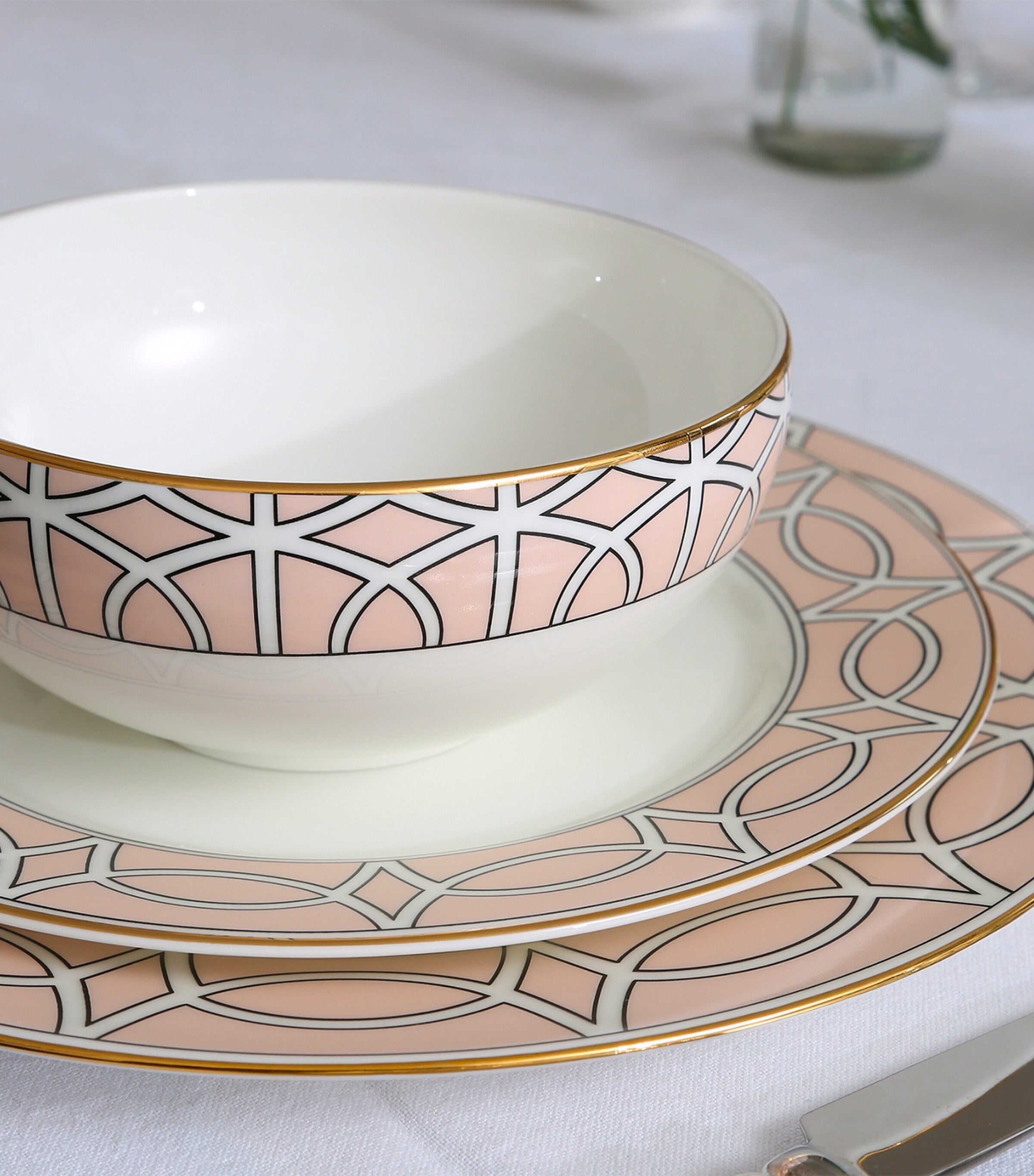 O.W.London Set of 2 Loop Dessert Plates (21cm)