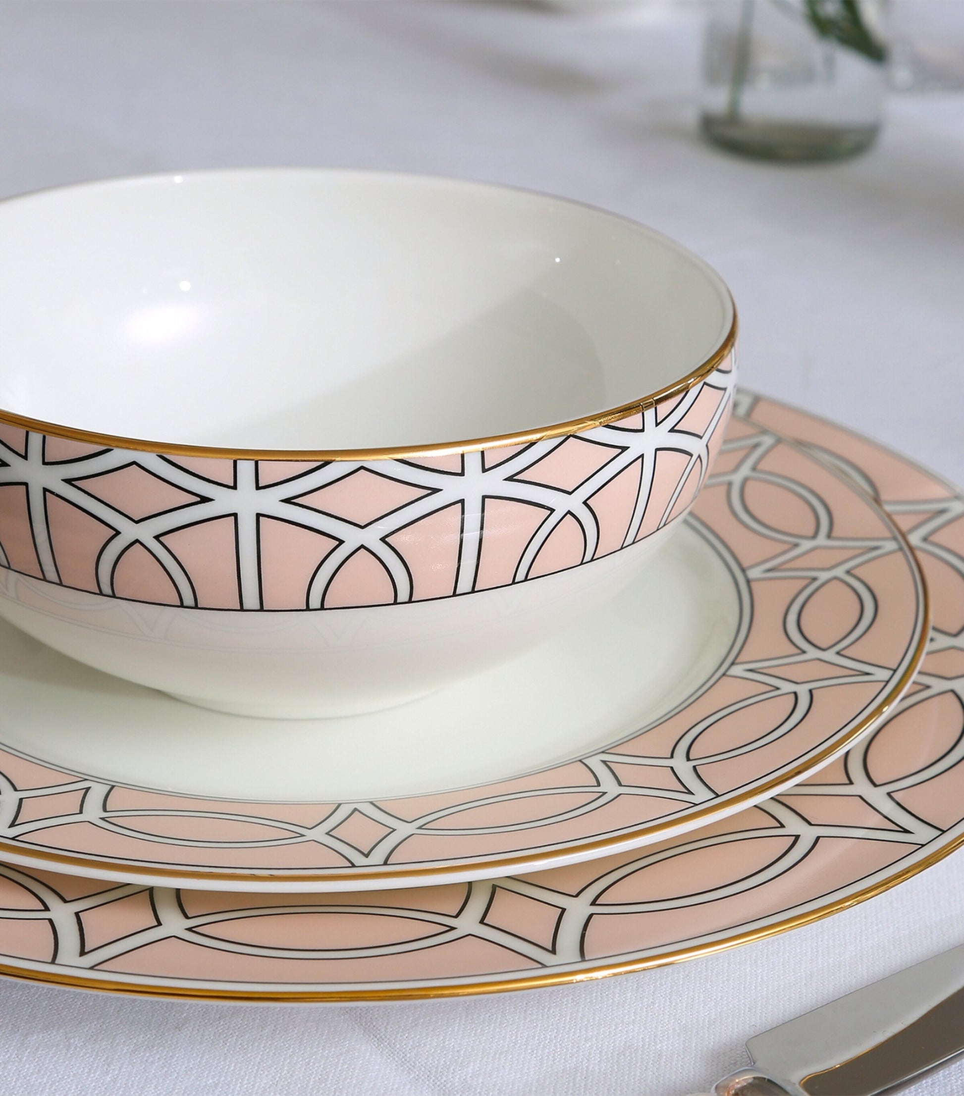 O.W.London Set of 2 Loop Dessert Plates (21cm)