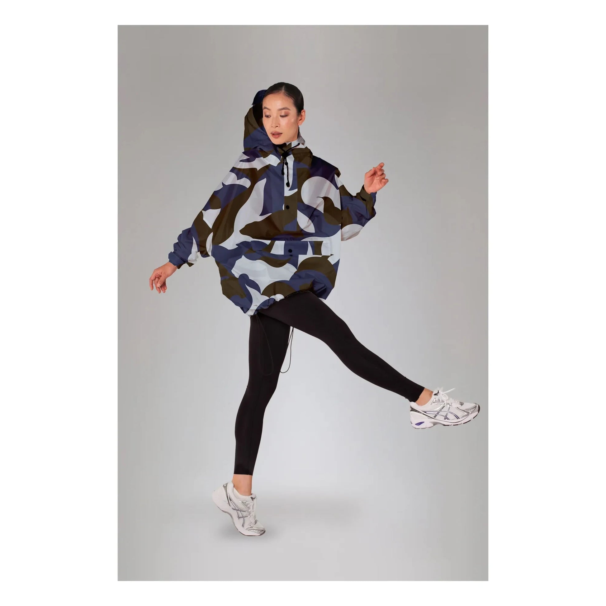 Rainkiss - Malika Rain Poncho | Blue