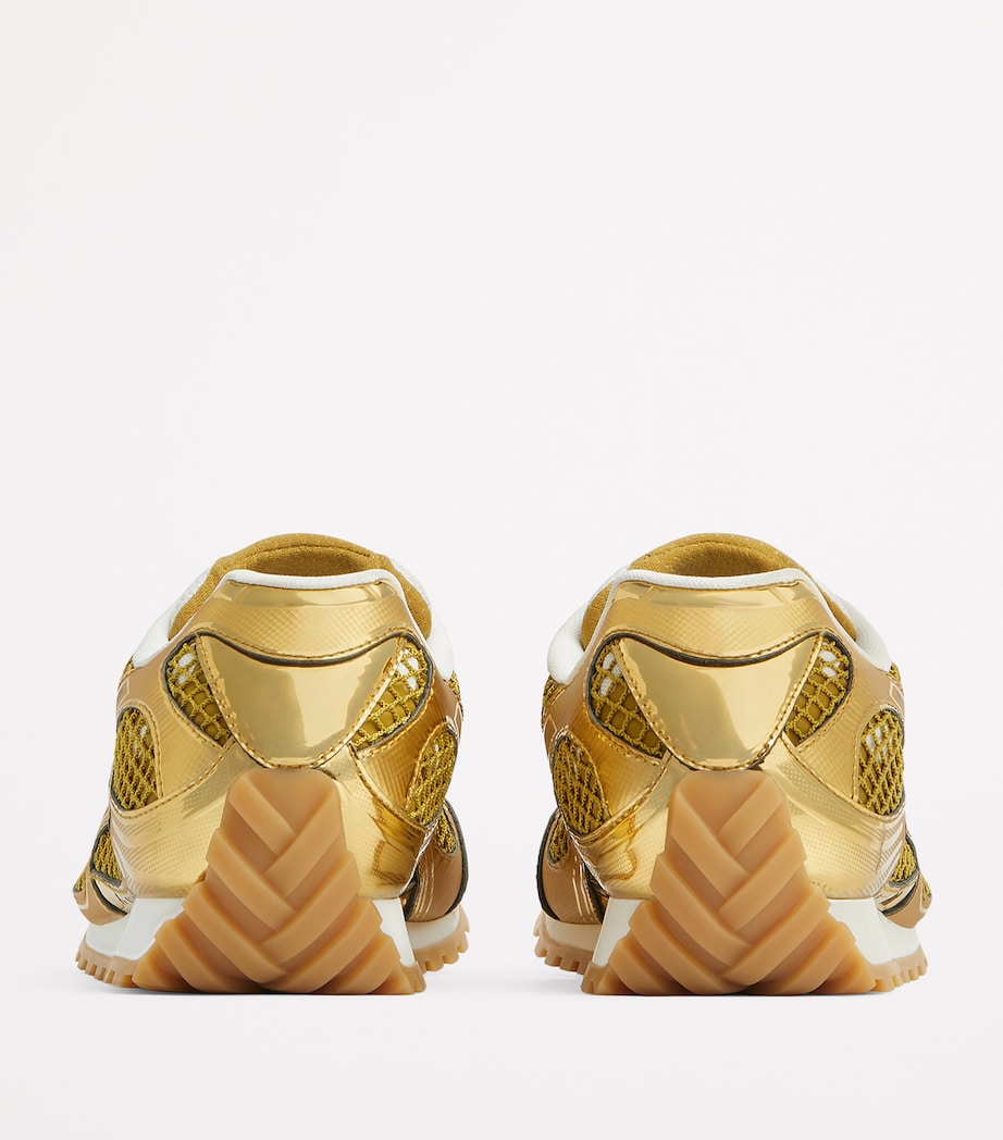 Bottega Veneta Yellow Low-Top Orbit Sneakers