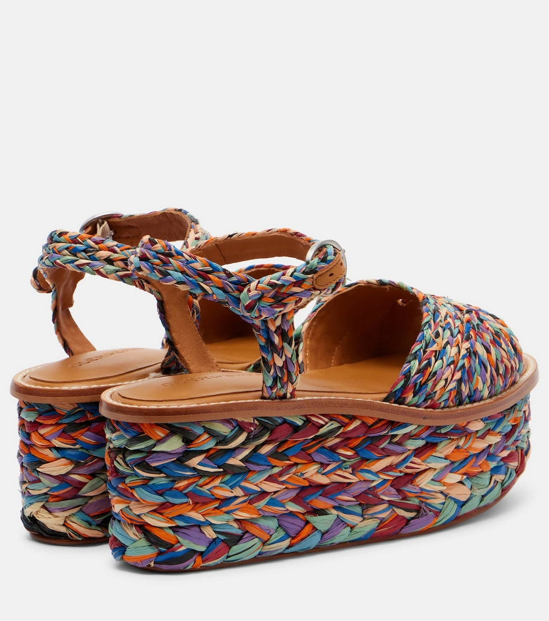 Clergerie - Arty raffia platform sandals