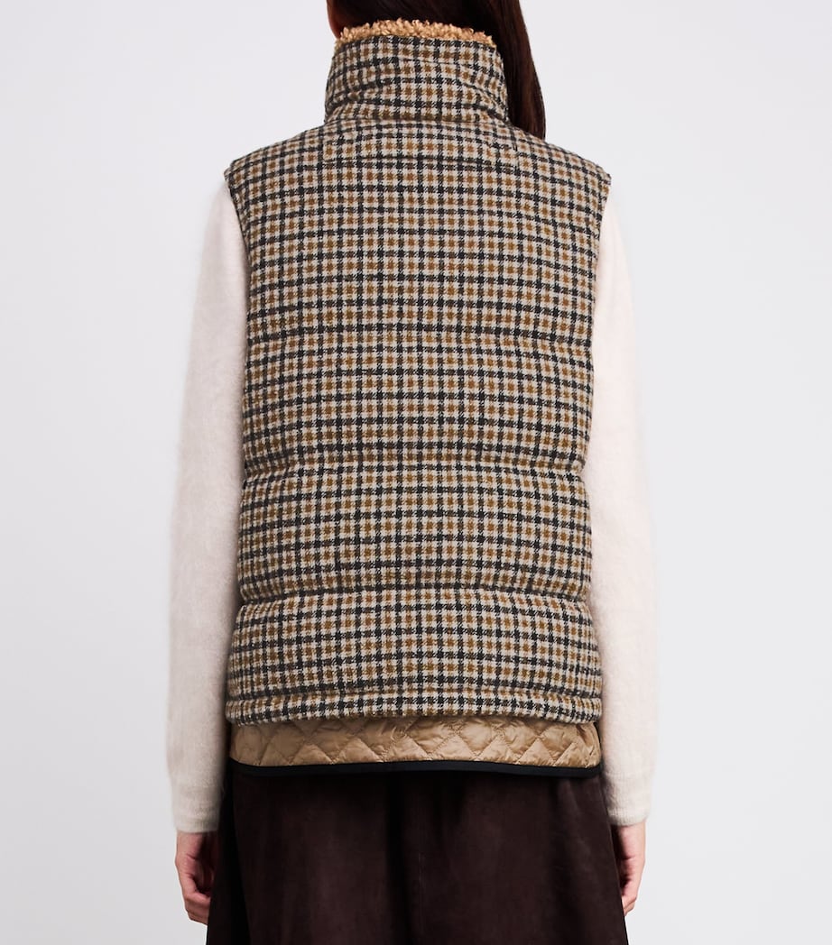 Moncler Black Wool-Blend Adaptable Touvet Gilet