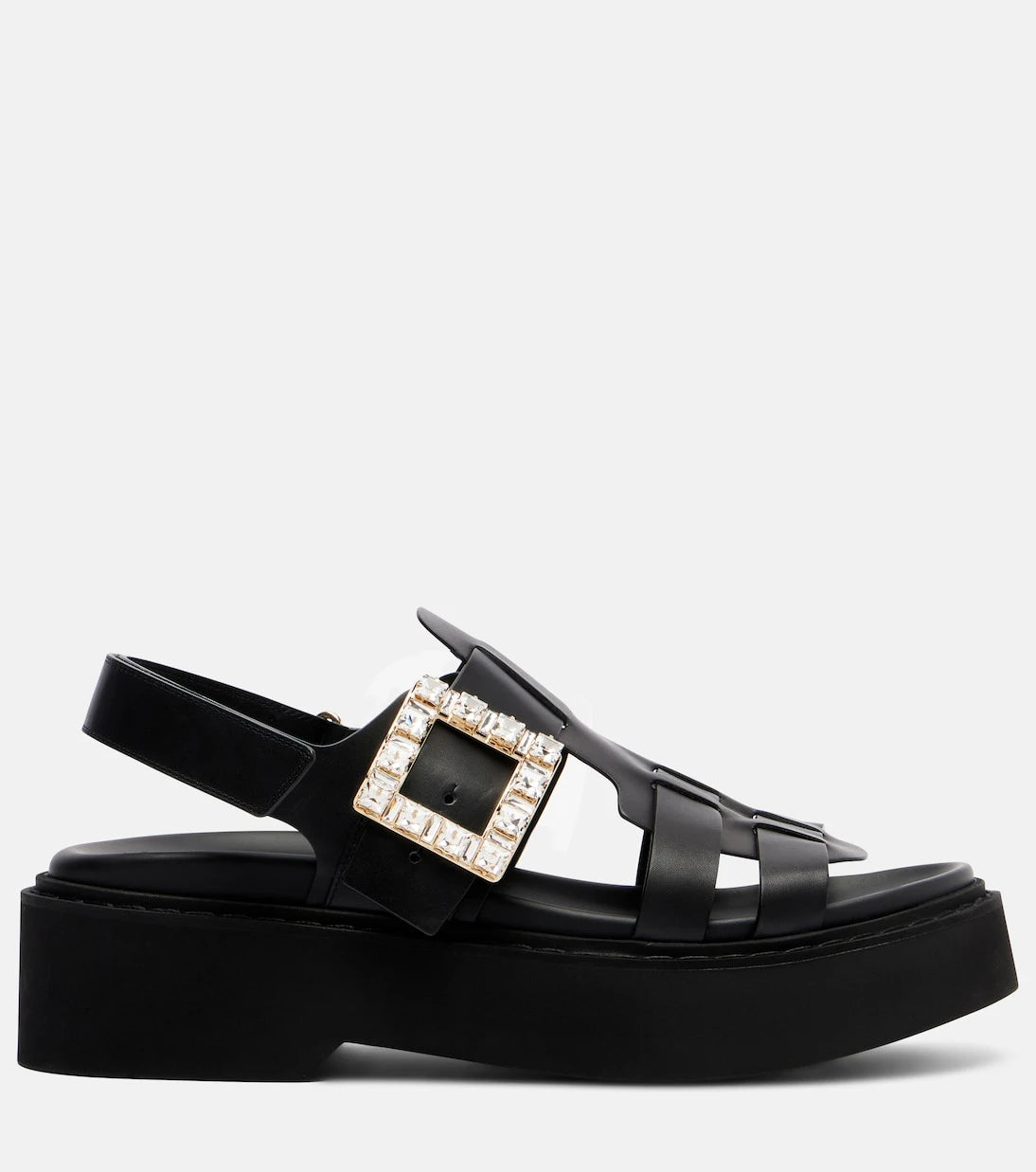 Roger Vivier - Viv' Rangers leather platform sandals