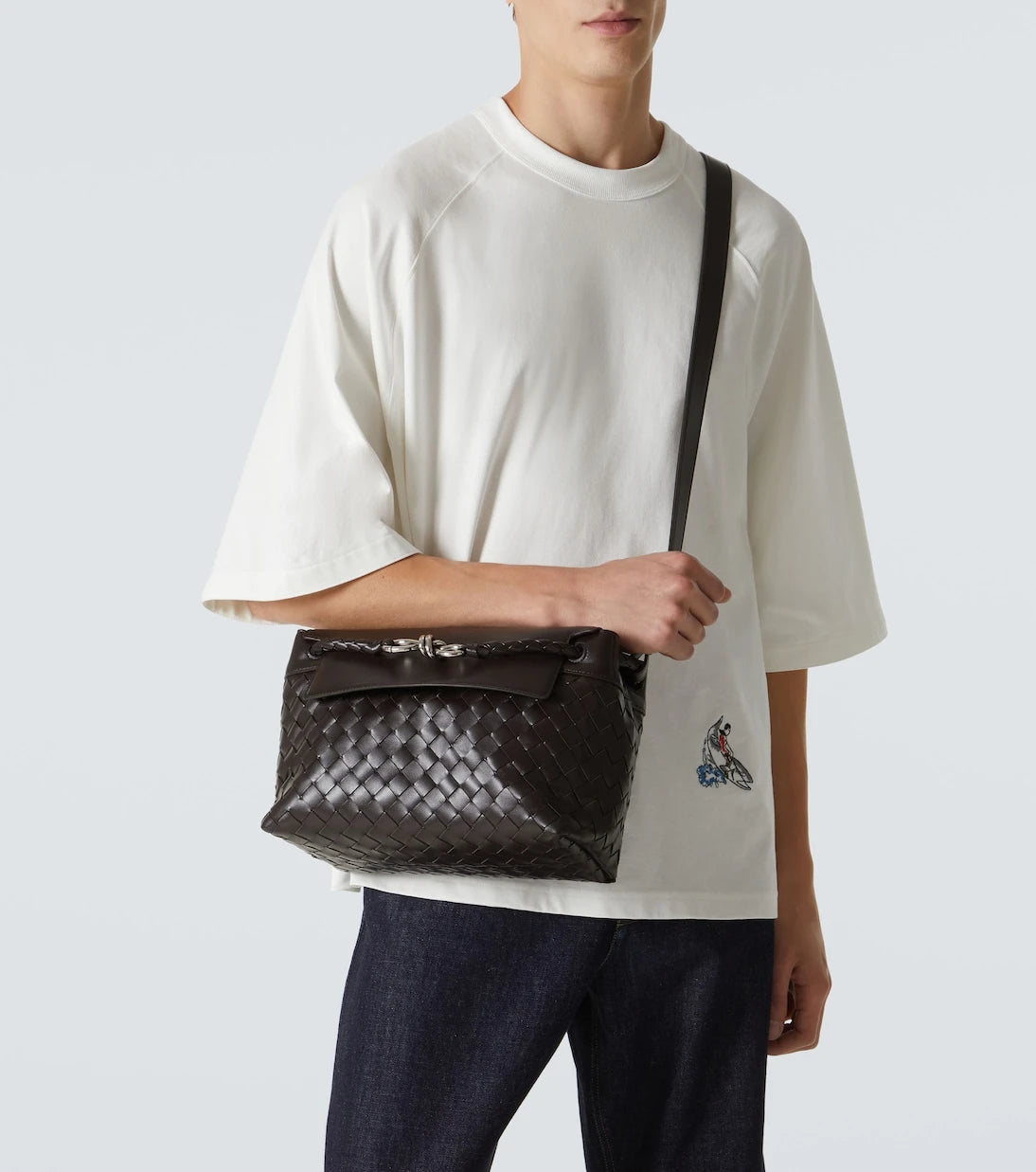 Bottega Veneta - Andiamo Knot Small leather messenger bag