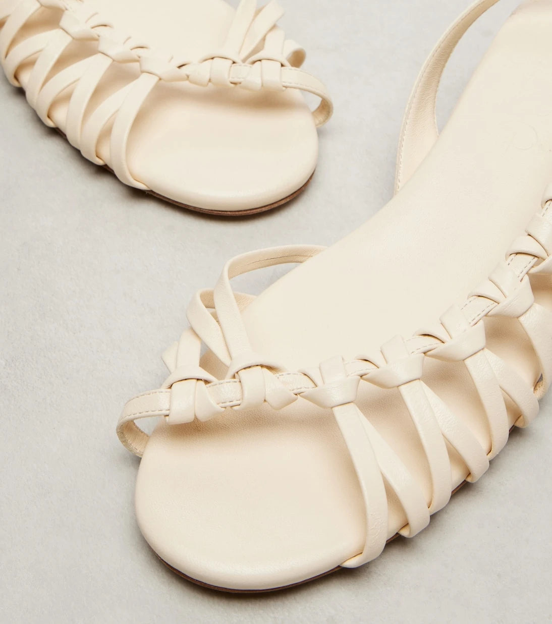 Chloé - Estra braided leather slingback sandals