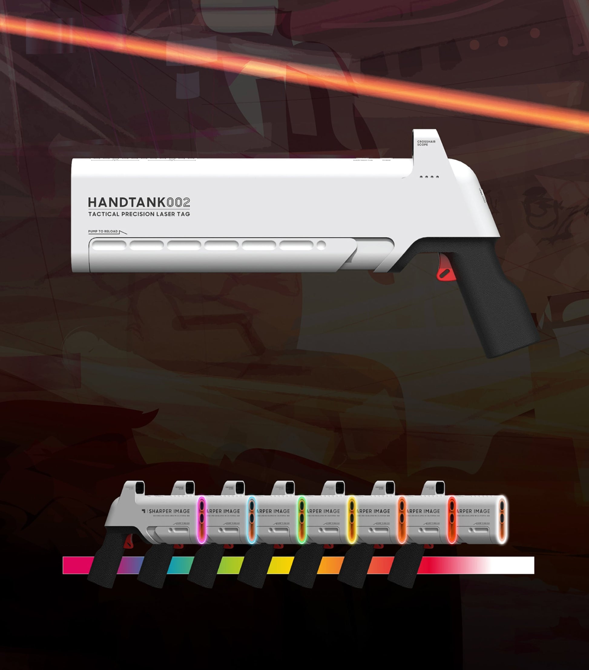 SHARPER IMAGE Laser Tag Handtank Blast Pack