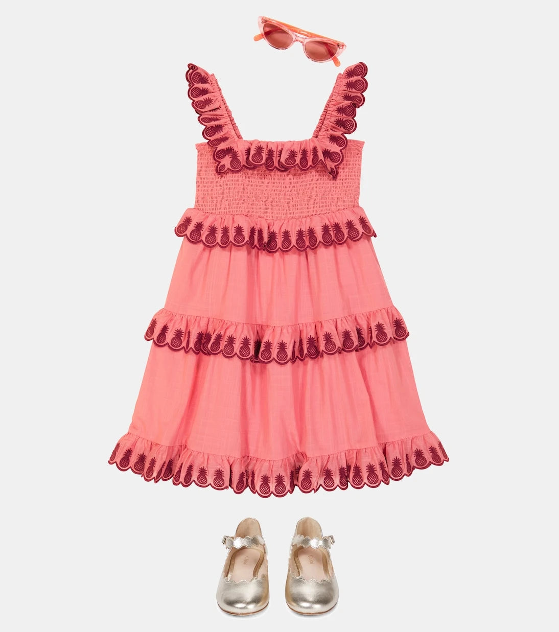 Zimmermann Kids - Tropicana embroidered cotton dress