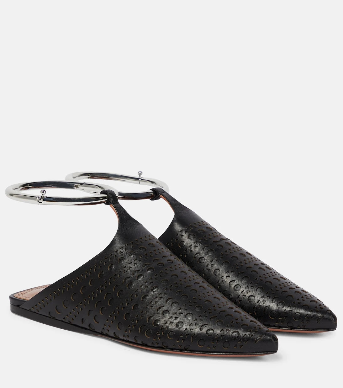 Alaïa - Convertible leather flats