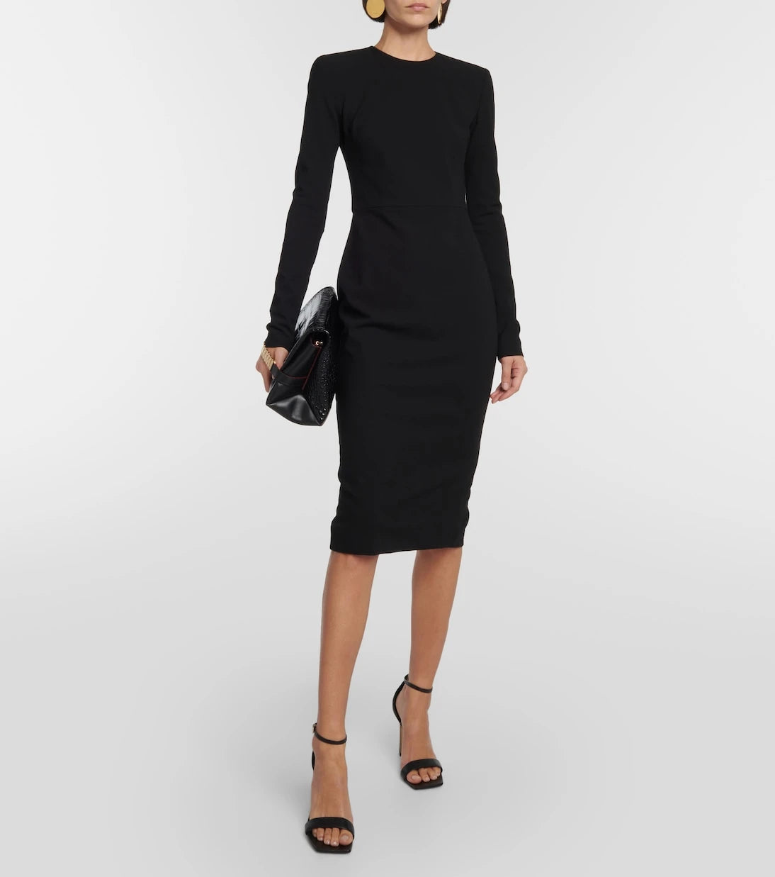 Victoria Beckham - Wool crepe midi dress