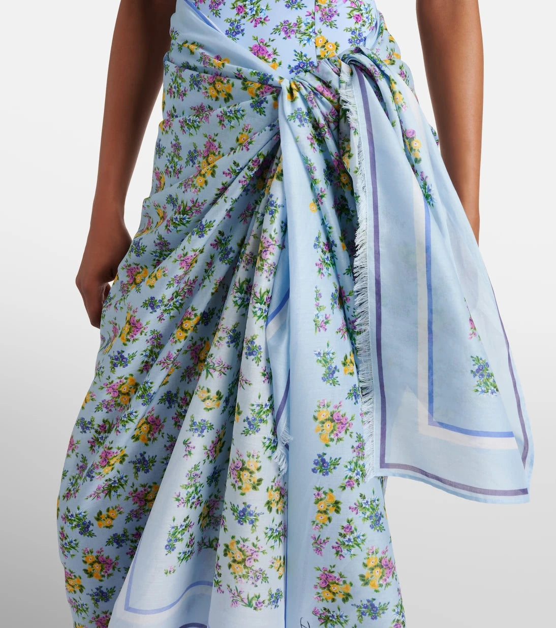 Dolce&Gabbana - Floral cotton beach cover-up