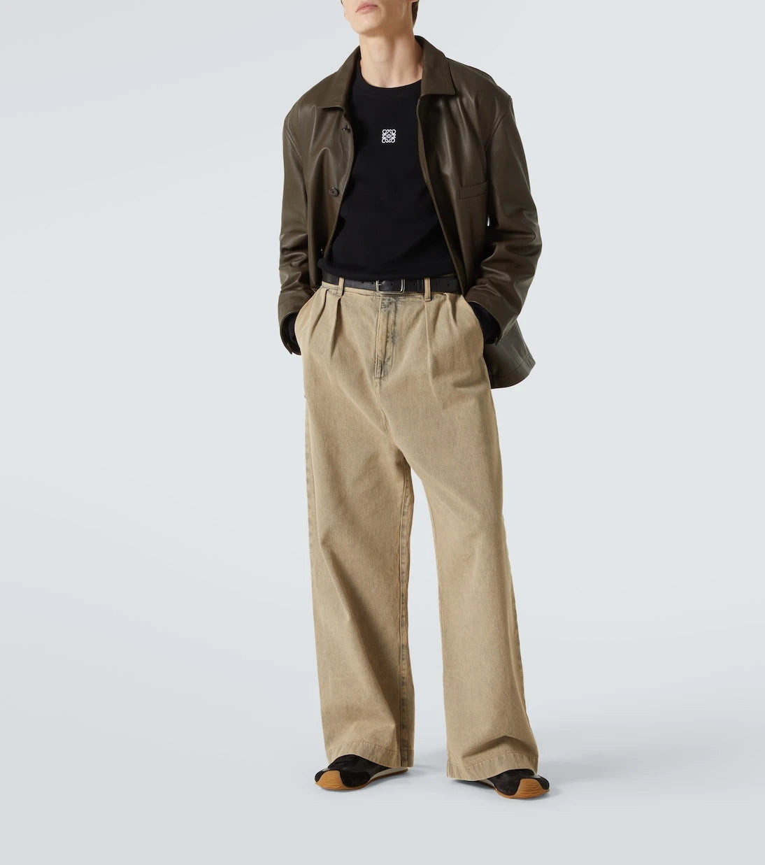 Loewe - Anagram ribbed-knit cotton T-shirt