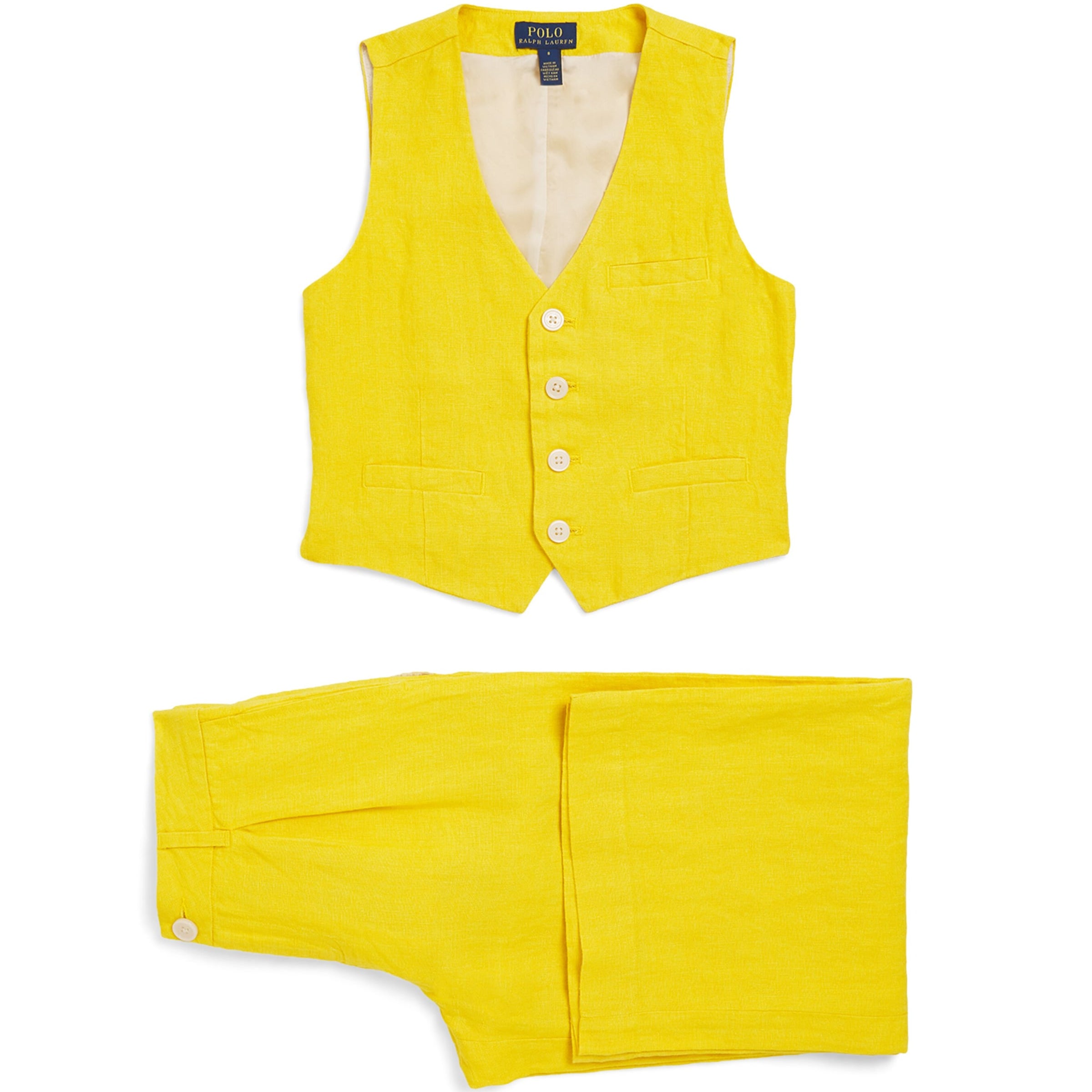 Ralph Lauren Kids Linen Waistcoat and Trousers Set (7-16 Years)