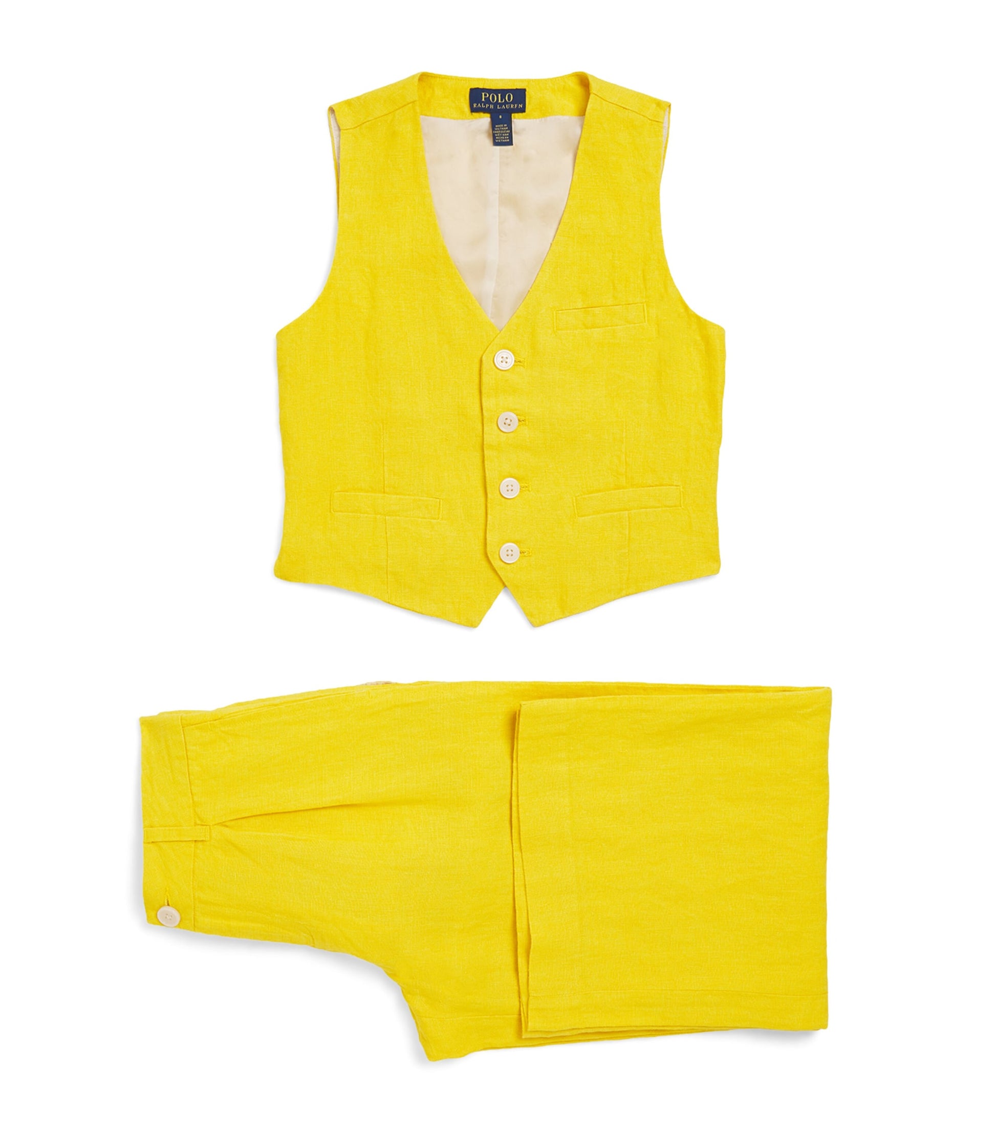 Ralph Lauren Kids Linen Waistcoat and Trousers Set (7-16 Years)