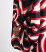 Pucci Red Silk Labirinto Print Mini Kaftan Dress
