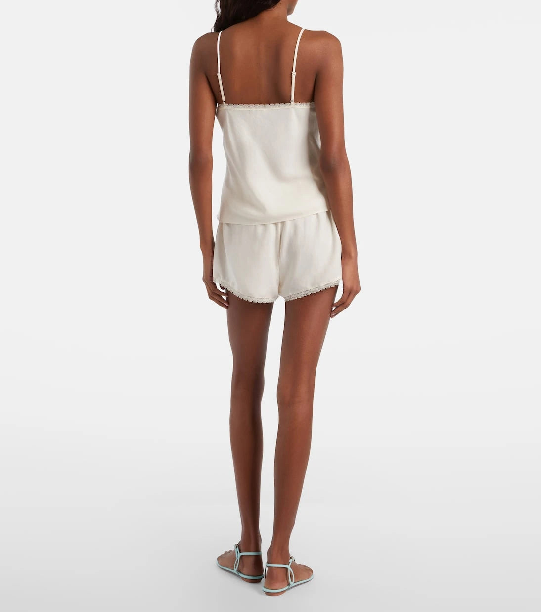 Posse - Perla lace-trimmed shorts